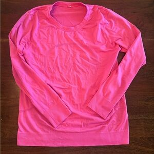 Lululemon Pink Long Sleeve Swiftly Tech Top